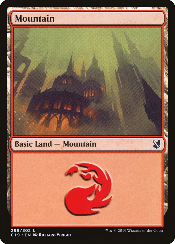 Mountain (299) [Commander 2019] | Boutique FDB TCG