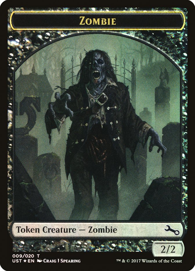 Zombie // Zombie Double-Sided Token [Unstable Tokens] | Boutique FDB TCG