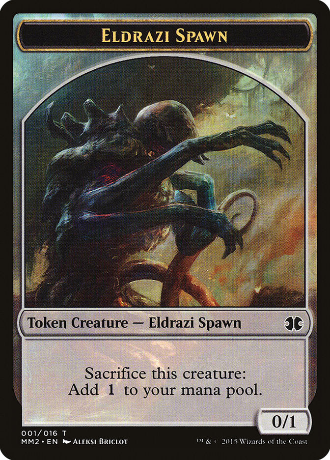 Eldrazi Spawn Token (001/016) [Modern Masters 2015 Tokens] | Boutique FDB TCG