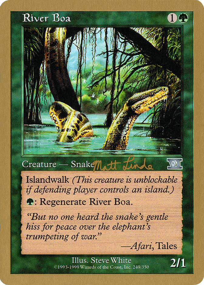 River Boa (Matt Linde) [World Championship Decks 1999] | Boutique FDB TCG