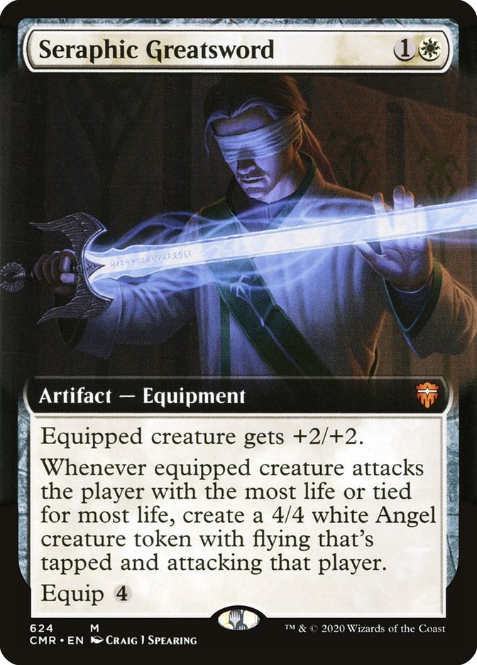 Seraphic Greatsword (Extended Art) [Commander Legends] | Boutique FDB TCG