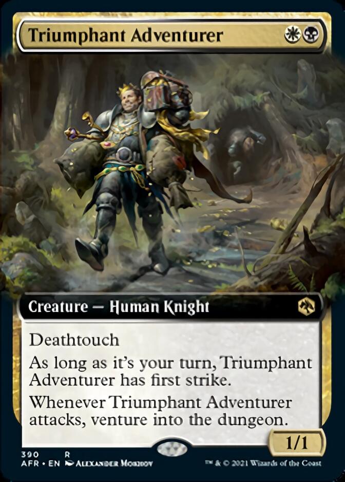 Triumphant Adventurer (Extended Art) [Dungeons & Dragons: Adventures in the Forgotten Realms] | Boutique FDB TCG