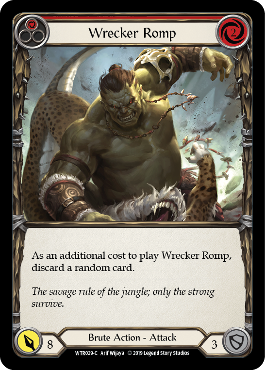 Wrecker Romp (Red) [WTR029-C] (Welcome to Rathe)  Alpha Print Rainbow Foil | Boutique FDB TCG