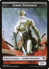 Treasure // Zombie Berserker Double-Sided Token [Kaldheim Tokens] | Boutique FDB TCG