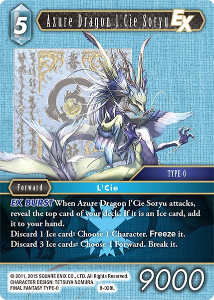 Azure Dragon l'Cie Soryu EX [Opus IX] | Boutique FDB TCG