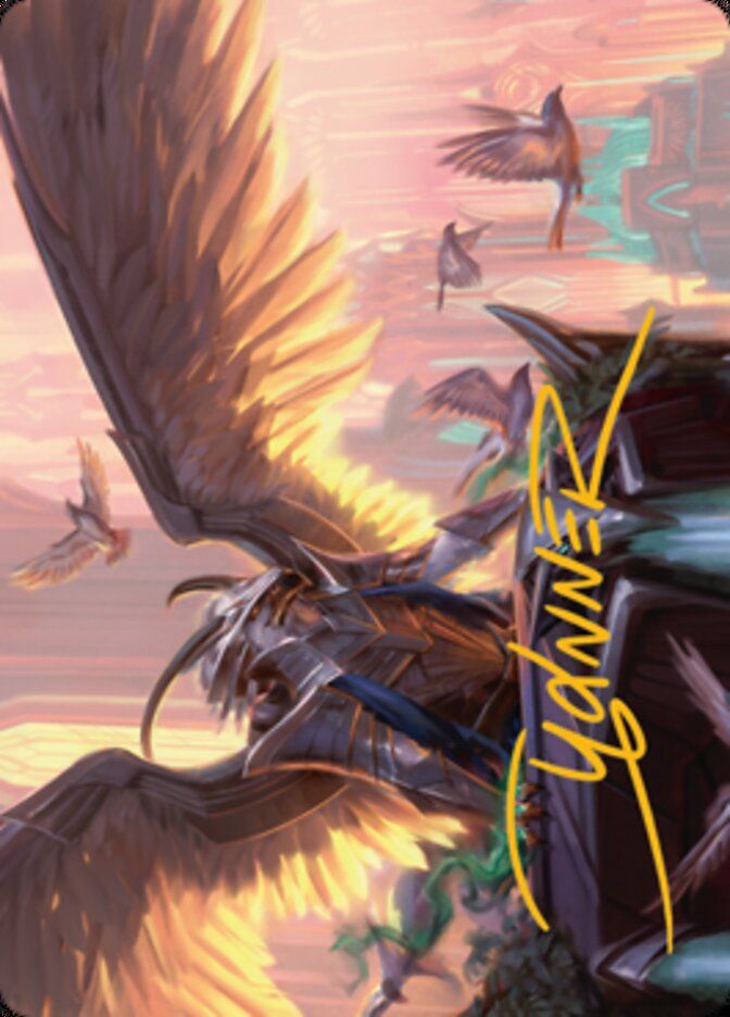 Falco Spara, Pactweaver 1 Art Card (Gold-Stamped Signature) [Streets of New Capenna Art Series] | Boutique FDB TCG