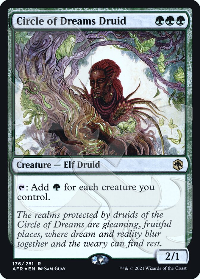 Circle of Dreams Druid (Ampersand Promo) [Dungeons & Dragons: Adventures in the Forgotten Realms Promos] | Boutique FDB TCG