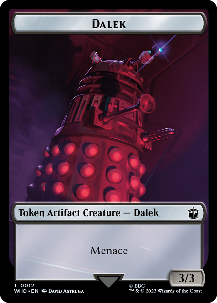 Dalek // Cyberman Double-Sided Token [Doctor Who Tokens] | Boutique FDB TCG