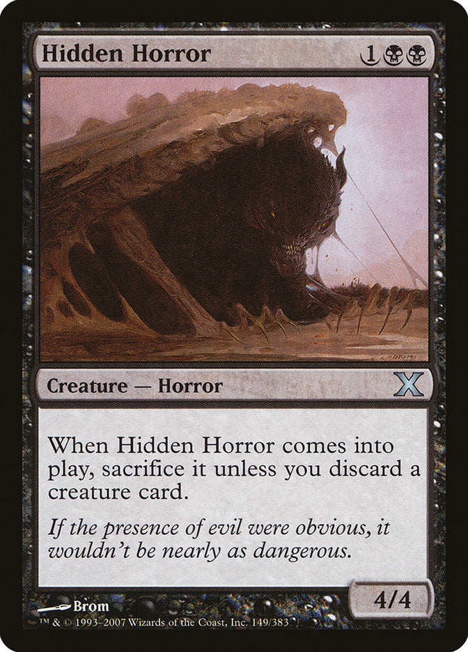 Hidden Horror [Tenth Edition] | Boutique FDB TCG