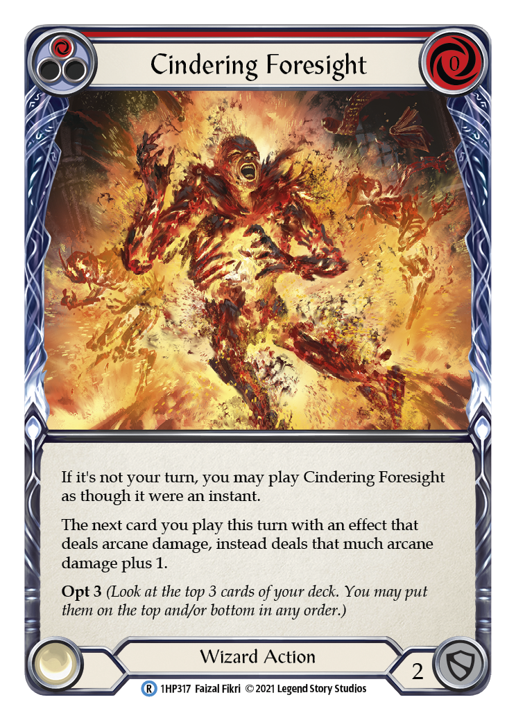 Cindering Foresight (Red) [1HP317] (History Pack 1) | Boutique FDB TCG