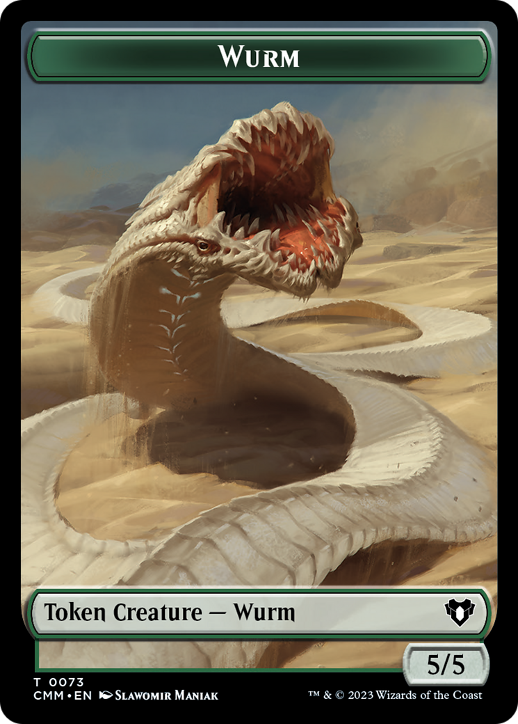 Wurm // Spider Double-Sided Token [Commander Masters Tokens] | Boutique FDB TCG