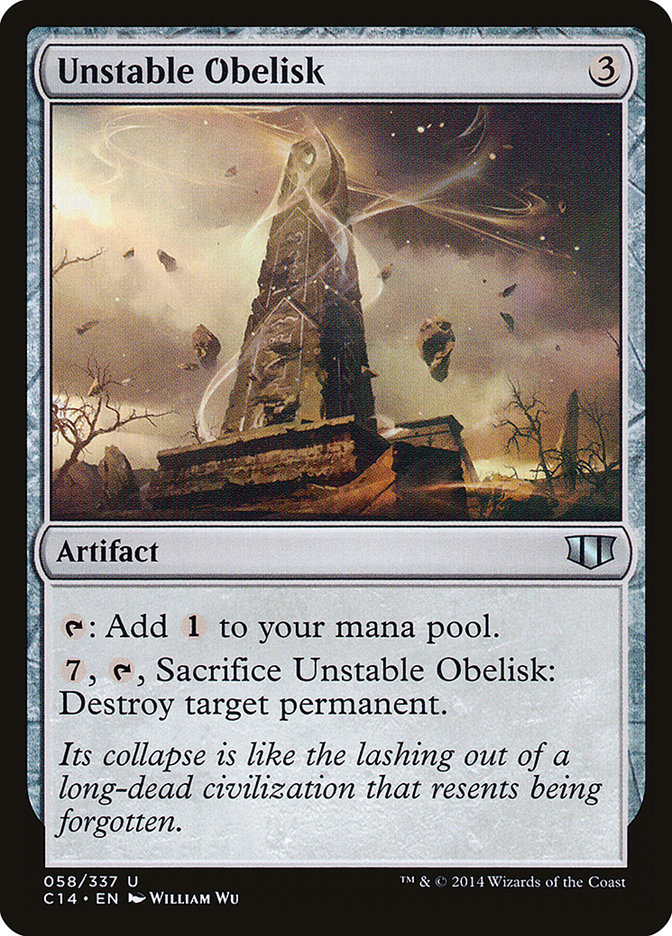 Unstable Obelisk [Commander 2014] | Boutique FDB TCG