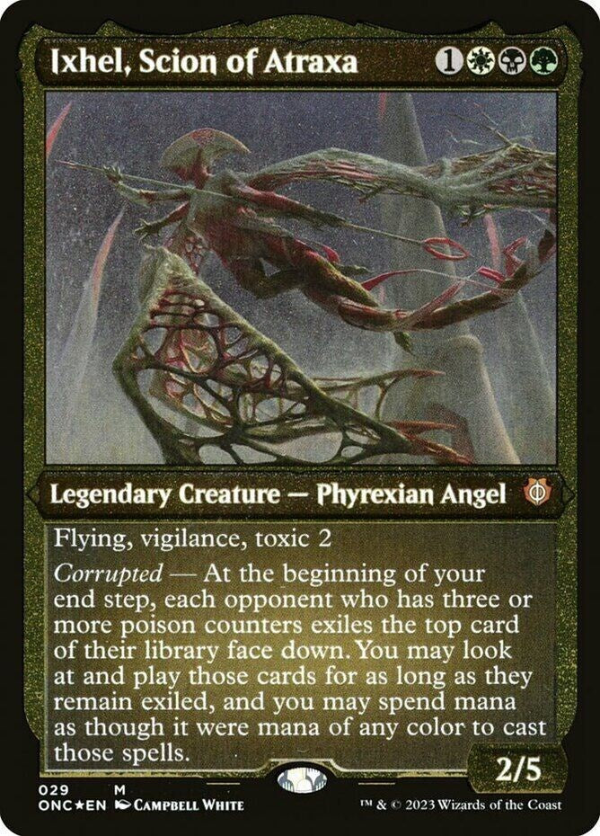Ixhel, Scion of Atraxa (Foil Etched) (Display Commander) [Phyrexia: All Will Be One Commander] | Boutique FDB TCG