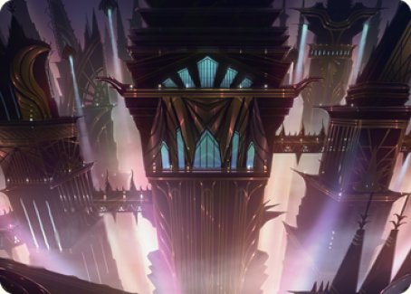 Skybridge Towers Art Card [Streets of New Capenna Art Series] | Boutique FDB TCG