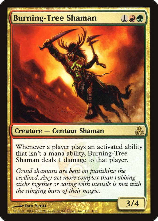 Burning-Tree Shaman [Guildpact] | Boutique FDB TCG