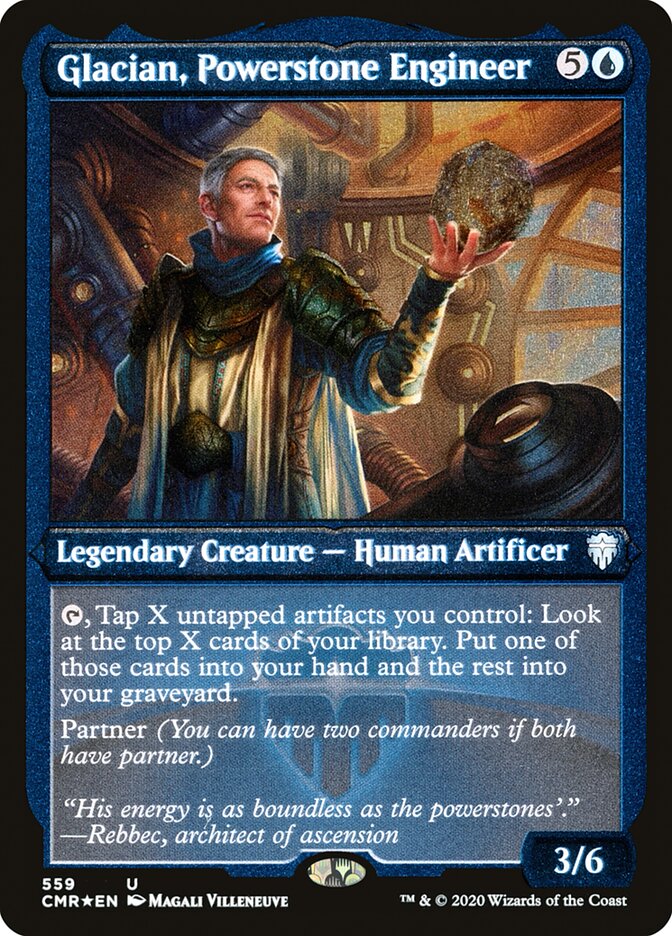 Glacian, Powerstone Engineer (Etched) [Commander Legends] | Boutique FDB TCG