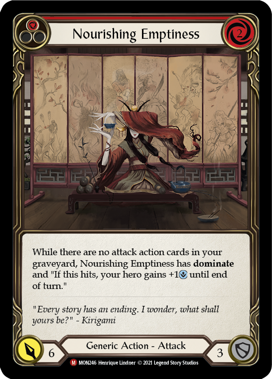 Nourishing Emptiness [MON246] (Monarch)  1st Edition Normal | Boutique FDB TCG