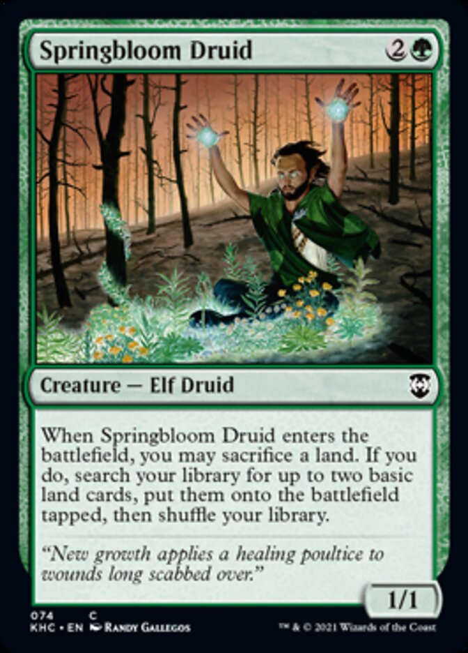 Springbloom Druid [Kaldheim Commander] | Boutique FDB TCG