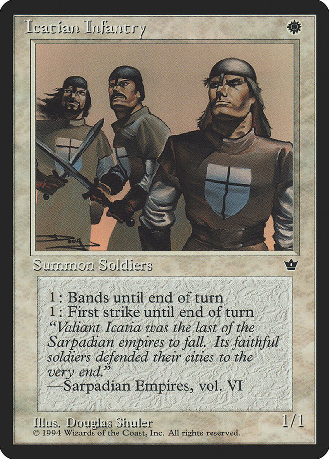 Icatian Infantry (Douglas Shuler) [Fallen Empires] | Boutique FDB TCG