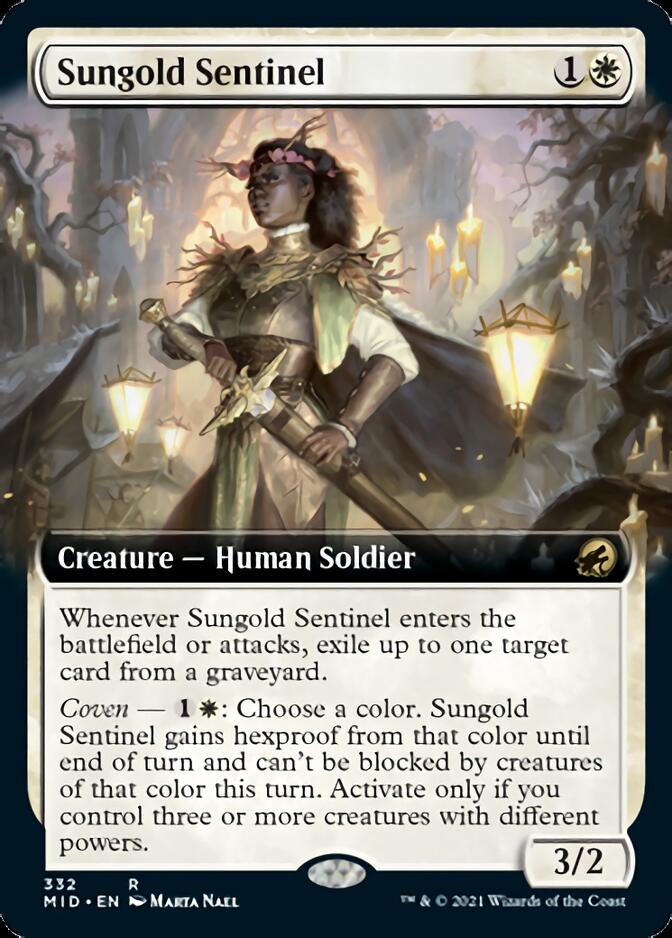 Sungold Sentinel (Extended Art) [Innistrad: Midnight Hunt] | Boutique FDB TCG