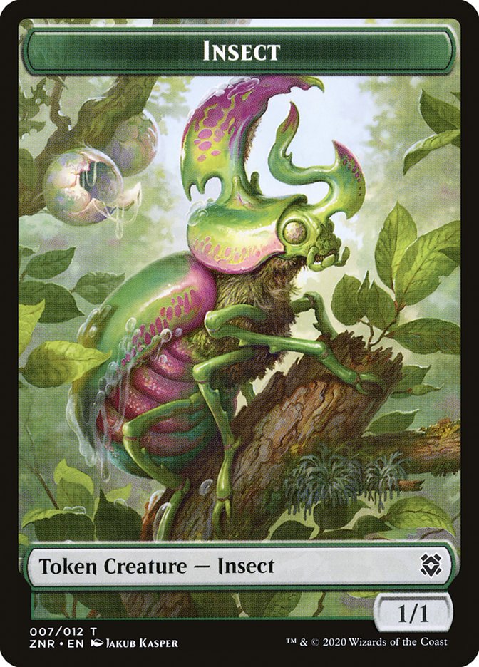 Illusion // Insect Double-Sided Token [Zendikar Rising Tokens] | Boutique FDB TCG