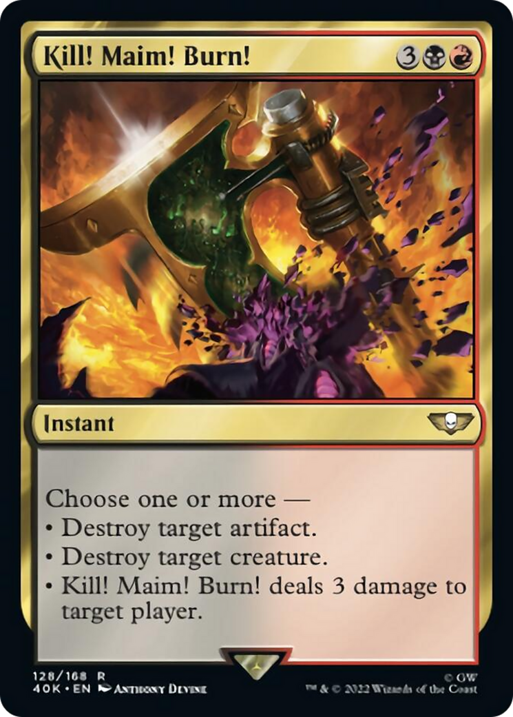 Kill! Maim! Burn! [Warhammer 40,000] | Boutique FDB TCG