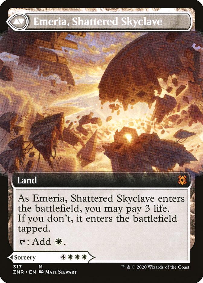 Emeria's Call // Emeria, Shattered Skyclave (Extended Art) [Zendikar Rising] | Boutique FDB TCG