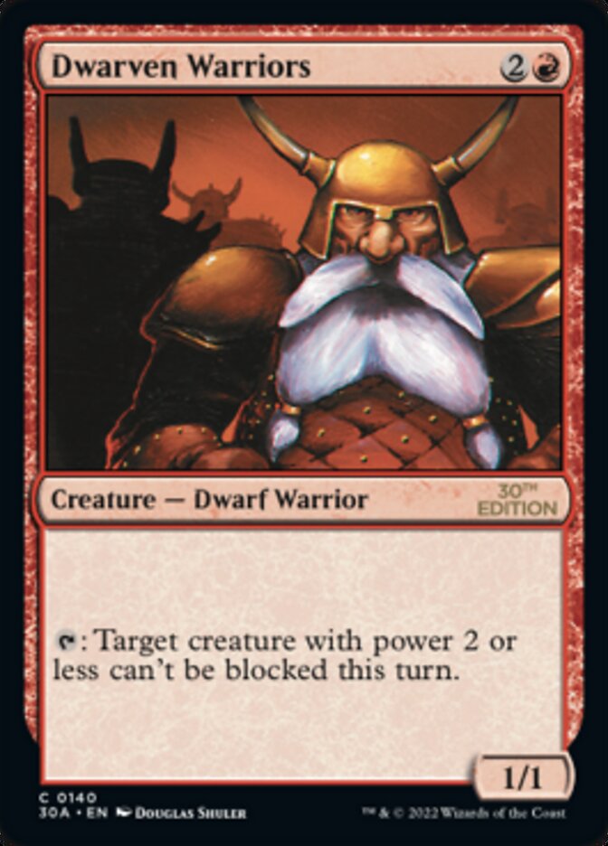 Dwarven Warriors [30th Anniversary Edition] | Boutique FDB TCG