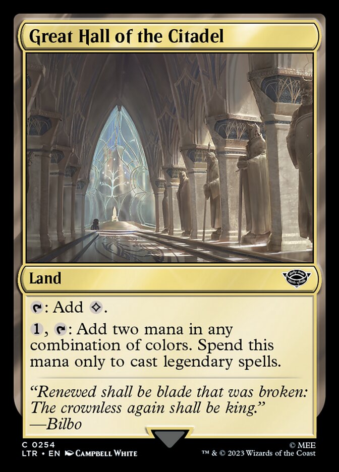 Great Hall of the Citadel [The Lord of the Rings: Tales of Middle-Earth] | Boutique FDB TCG