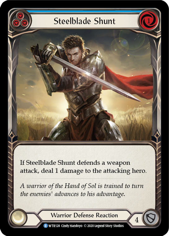 Steelblade Shunt (Blue) [U-WTR128] (Welcome to Rathe Unlimited)  Unlimited Normal | Boutique FDB TCG