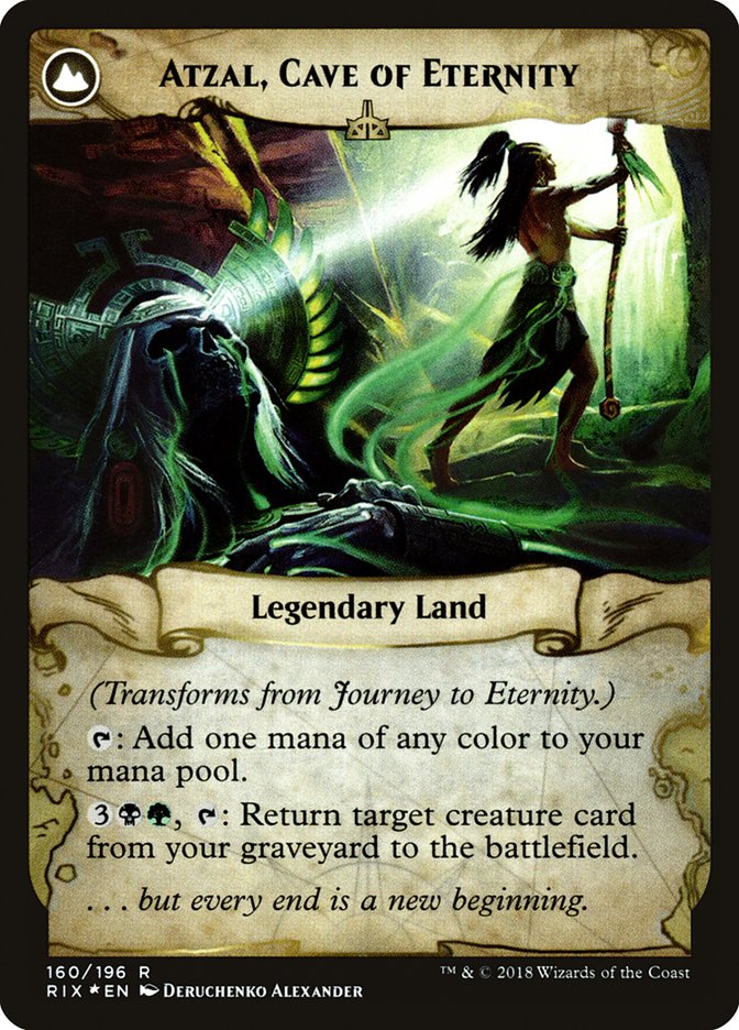 Journey to Eternity // Atzal, Cave of Eternity [Rivals of Ixalan Prerelease Promos] | Boutique FDB TCG