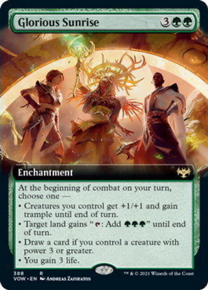 Glorious Sunrise (Extended Art) [Innistrad: Crimson Vow] | Boutique FDB TCG