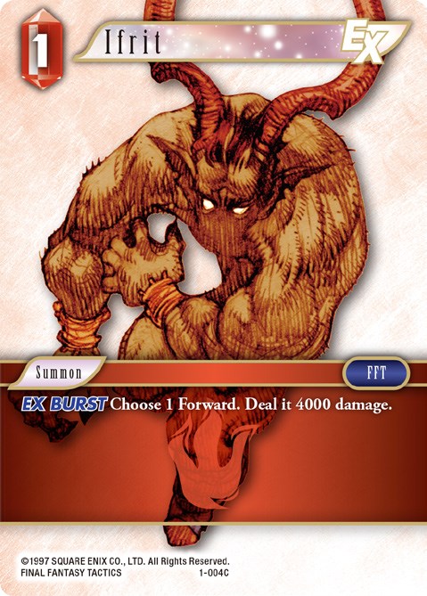 Ifrit EX [Opus I] | Boutique FDB TCG