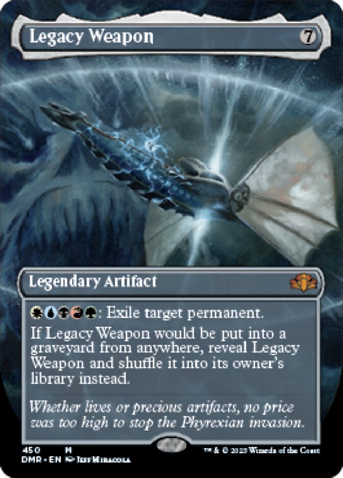 Legacy Weapon (Borderless Alternate Art) [Dominaria Remastered] | Boutique FDB TCG