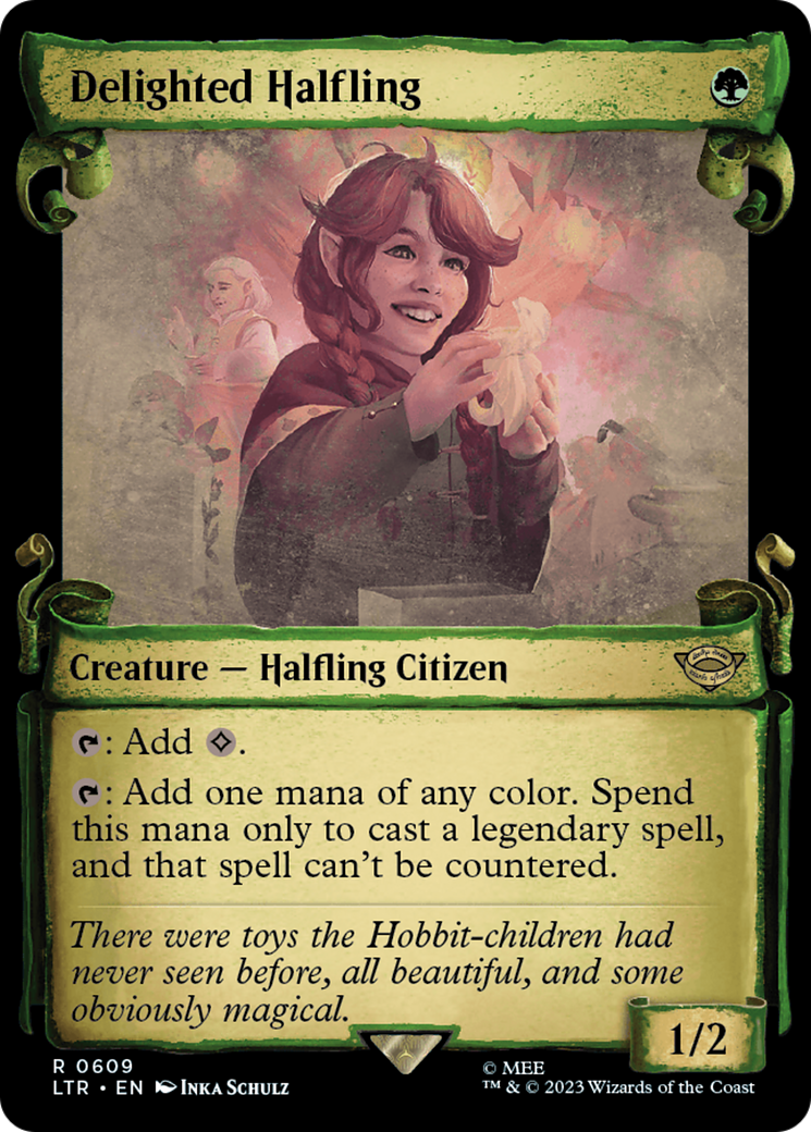 Delighted Halfling [The Lord of the Rings: Tales of Middle-Earth Showcase Scrolls] | Boutique FDB TCG