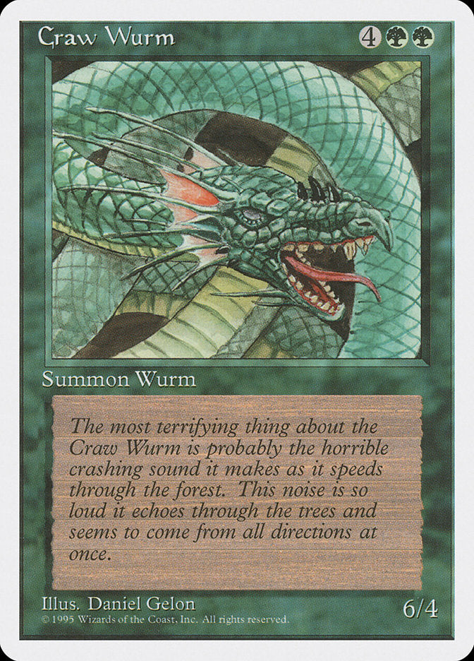 Craw Wurm [Fourth Edition] | Boutique FDB TCG