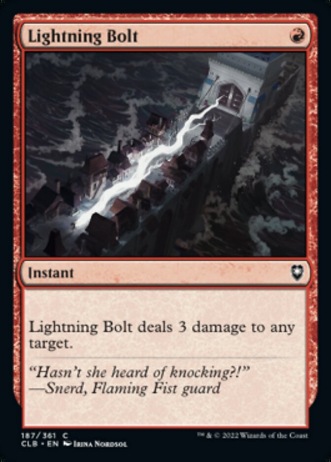 Lightning Bolt [Commander Legends: Battle for Baldur's Gate] | Boutique FDB TCG