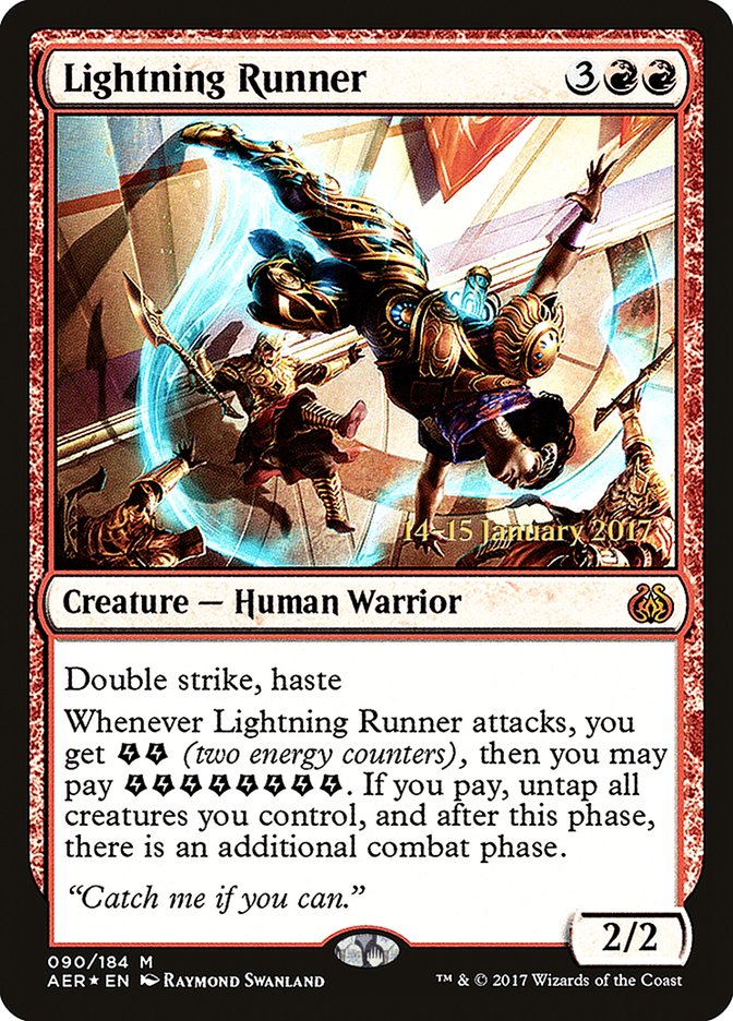 Lightning Runner [Aether Revolt Prerelease Promos] | Boutique FDB TCG