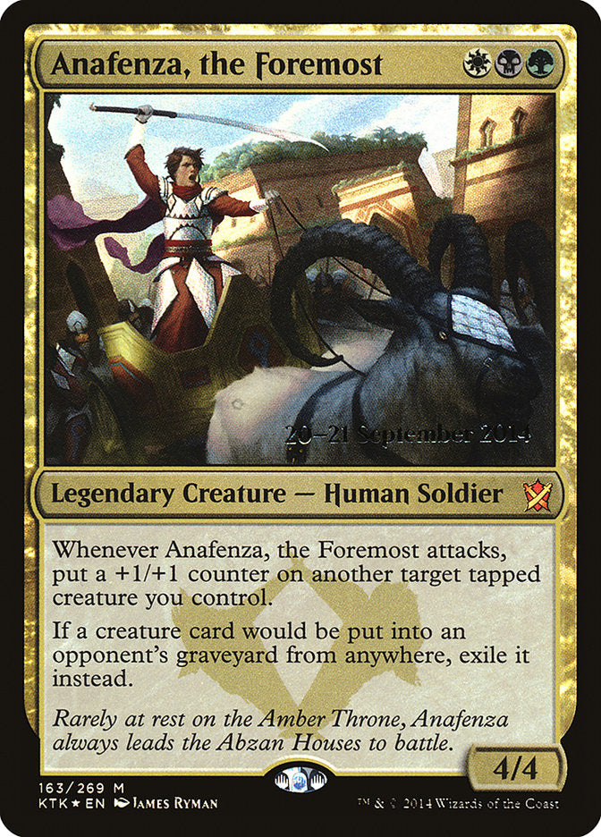 Anafenza, the Foremost [Khans of Tarkir Prerelease Promos] | Boutique FDB TCG