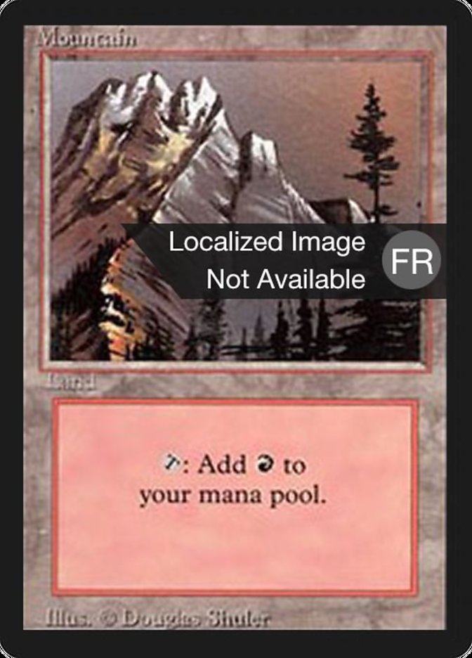 Mountain (A) [Foreign Black Border] | Boutique FDB TCG