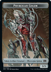 Zombie // Phyrexian Golem Double-Sided Token [Double Masters 2022 Tokens] | Boutique FDB TCG