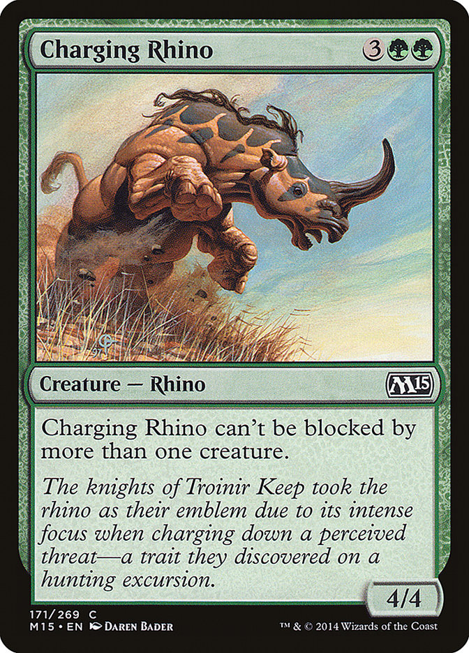 Charging Rhino [Magic 2015] | Boutique FDB TCG