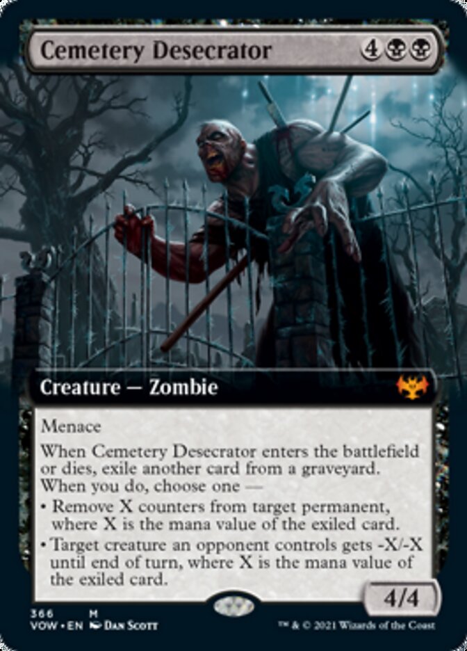 Cemetery Desecrator (Extended Art) [Innistrad: Crimson Vow] | Boutique FDB TCG