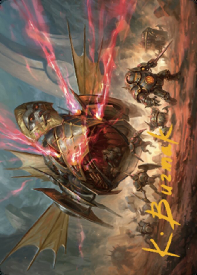 Liberator, Urza's Battlethopter Art Card (Gold-Stamped Signature) [The Brothers' War Art Series] | Boutique FDB TCG