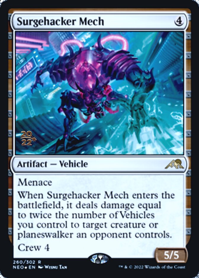 Surgehacker Mech [Kamigawa: Neon Dynasty Prerelease Promos] | Boutique FDB TCG