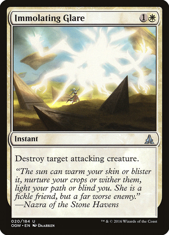 Immolating Glare [Oath of the Gatewatch] | Boutique FDB TCG