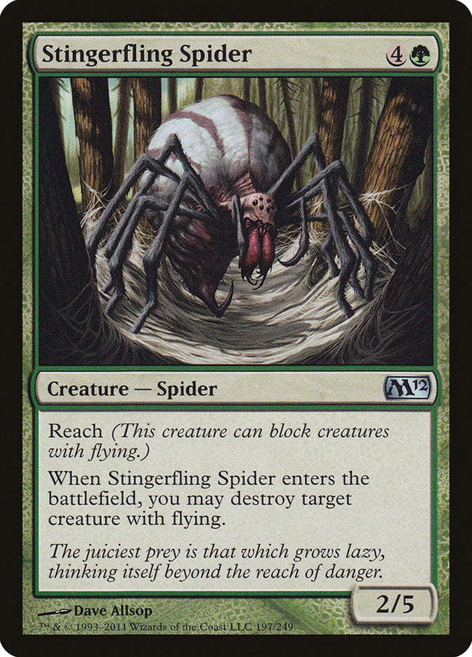 Stingerfling Spider [Magic 2012] | Boutique FDB TCG