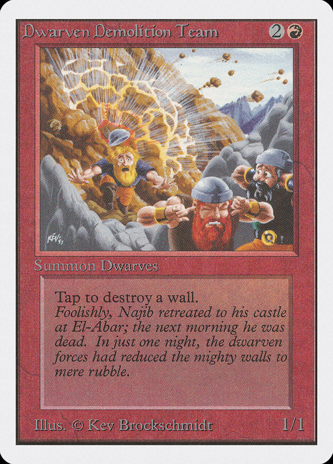 Dwarven Demolition Team [Unlimited Edition] | Boutique FDB TCG