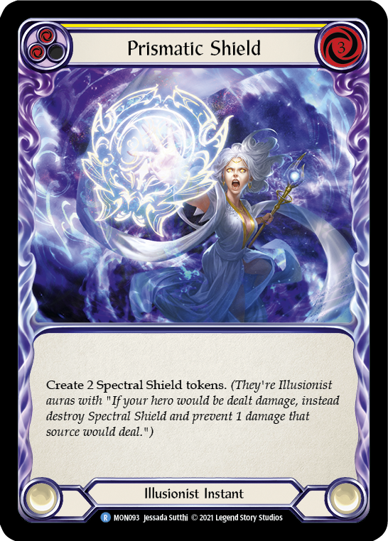 Prismatic Shield (Yellow) [MON093] (Monarch)  1st Edition Normal | Boutique FDB TCG