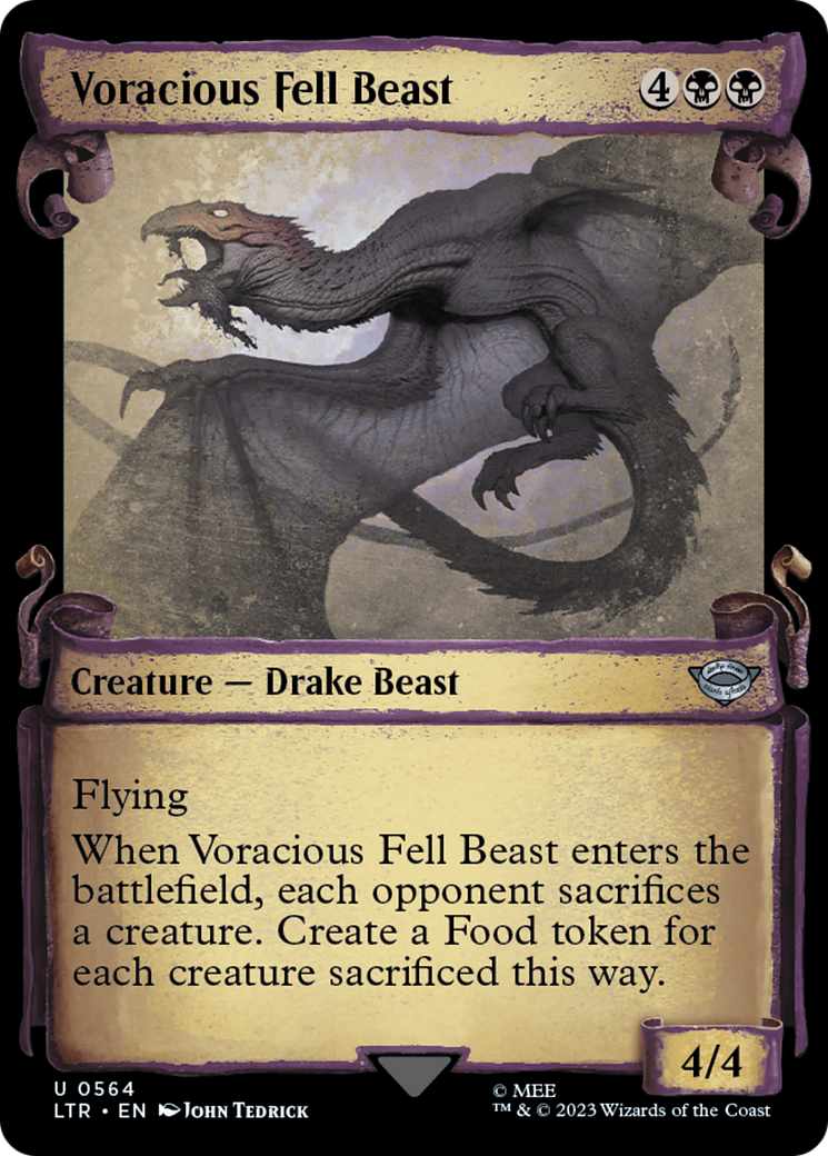 Voracious Fell Beast [The Lord of the Rings: Tales of Middle-Earth Showcase Scrolls] | Boutique FDB TCG